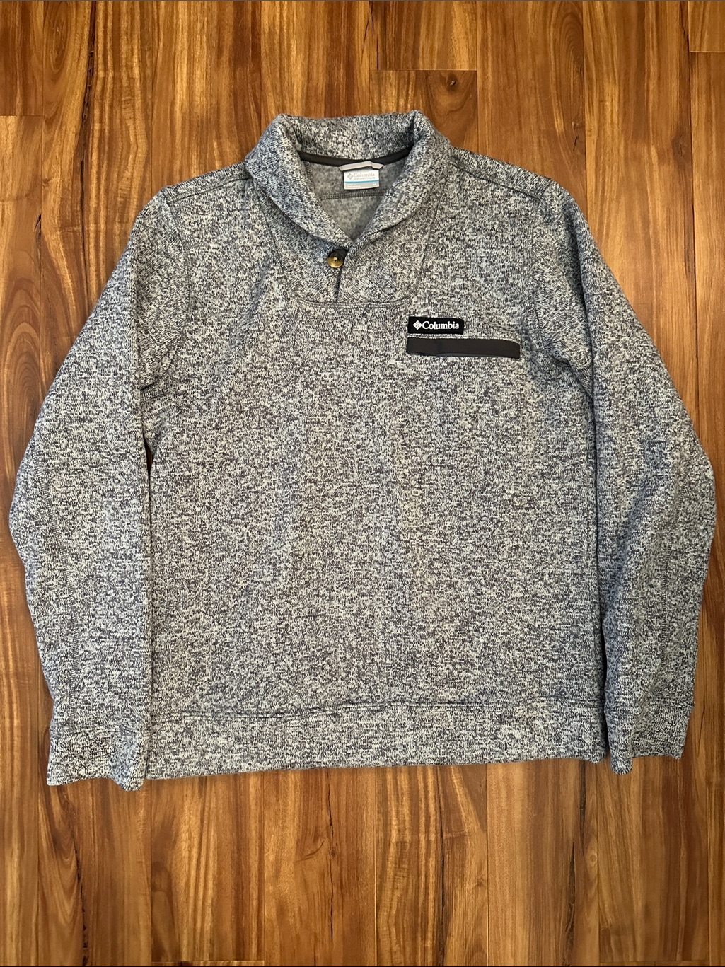 Columbia Knit Sweater Button Neck